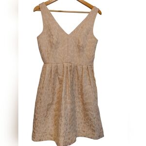 J. Crew Collection Gold Metallic Cocktail Dress